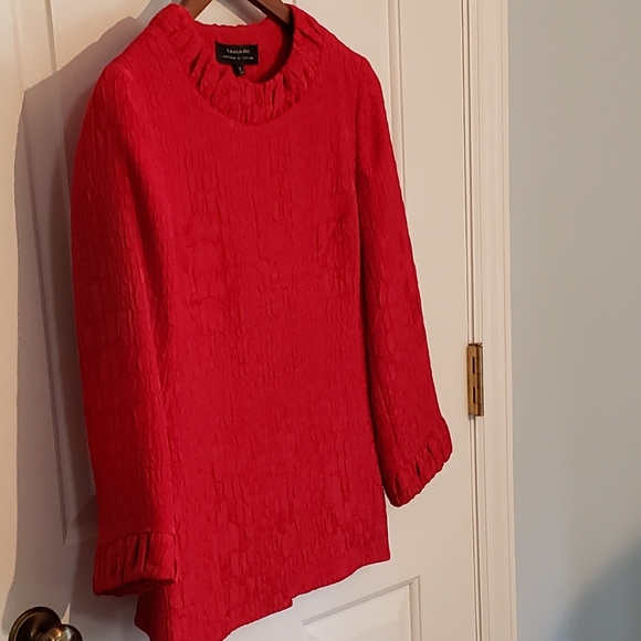 Tahari by Arthur Levine Jacquard Jacket One Button Trendy Color Holidays Events - Picture 4 of 13